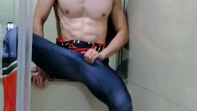 gay chinese muscle clad superman solo