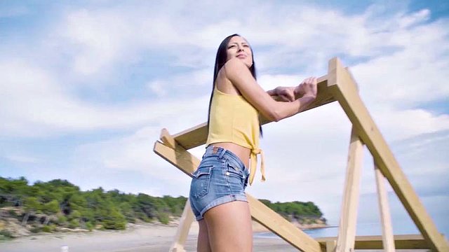 MAMACITAZ - Perfect Big Ass Spanish Teen Nikki Litte Barely Fits His Fat Dick During Risky Public Fuck On Christmas Day