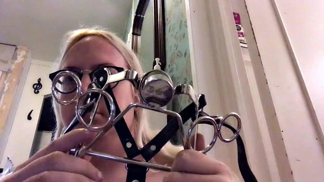 Testing my new pony deepthroat training gag