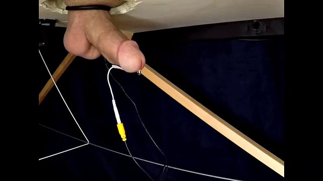 Total Electricity in the Boy's Dick Until He Cums Without His Hands