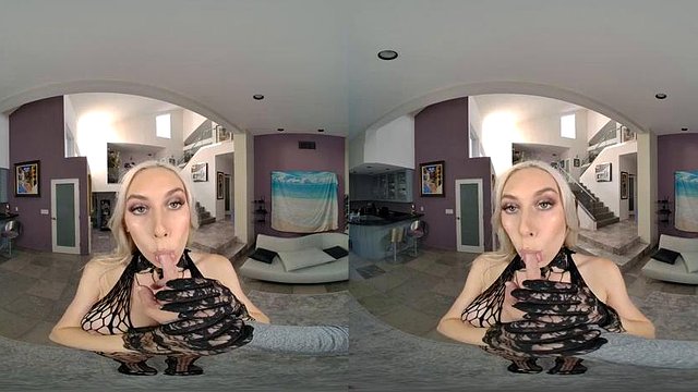 vr med hot blonde: Blowjob, Doggy & Cowgirl Porn