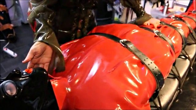 extreme rubber bondage by Mistress Kim