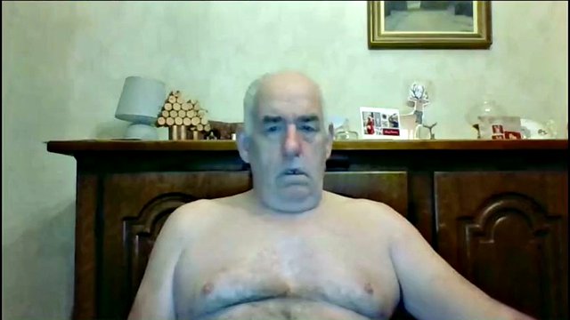 grandpa cum on webcam