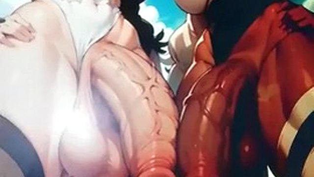 tribute- beautiful hentai with huge cocks, huge cumshot, close-up