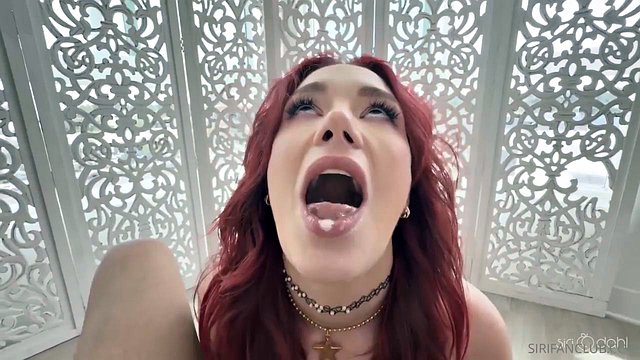 Siri Dahl Fishnet Redhead