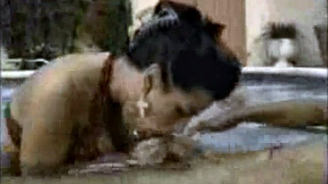 latin hispanic mexican girl gets anal in the pool