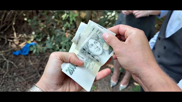 HUNT4K. Redhead whore cheated on her boyfriend in public and played with her natural tits: Porn