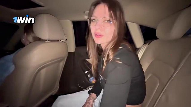 Risky fellatio in car during travel with duddys. Jizz in gullet - greatest Point of