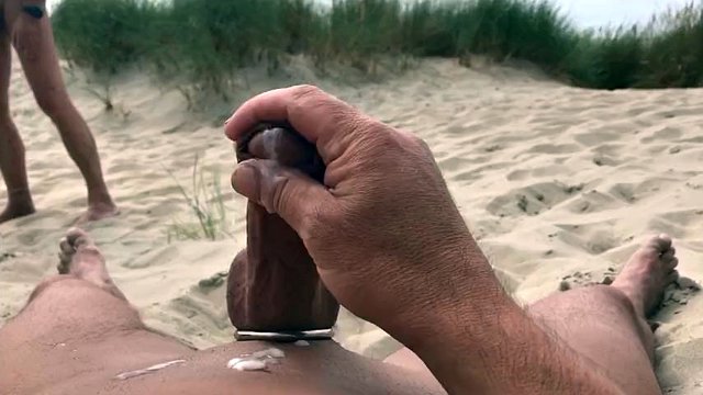 Pissing and cumming in public