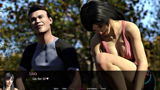 LISA #23 – River Walk with Danny – porno hry, 3D Hentai, hry pro dospělé, 60 snímků za sekundu