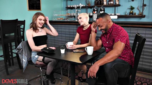 DevilsTGirls Recruiting Our Sexy Trans Friend Izzy Wilde For A Hot Threesome: Porn