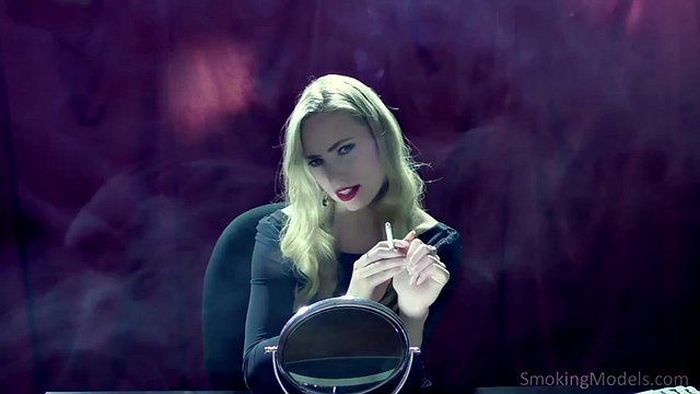 Blonde Smoker