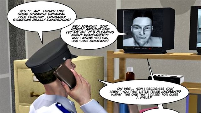 bite invisible gay science fiction 3d dessin animé histoire comique animée