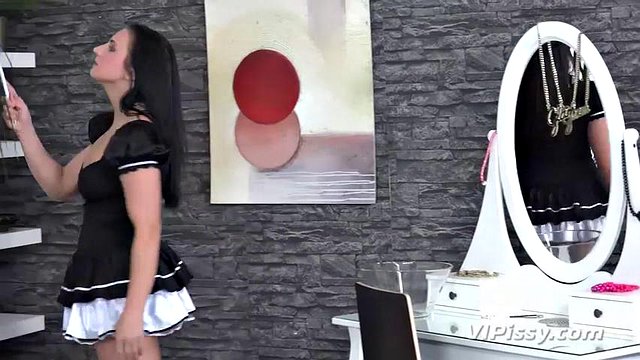 Vipissy - Paulina treats her maid to some lesbian piss play
