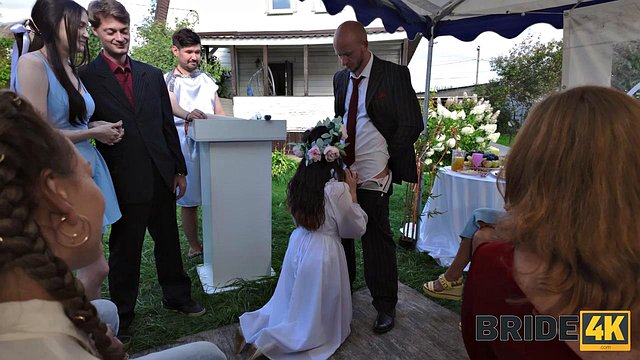 Bride Craves Cumshot in Mouth for Holy Marriage Ceremony