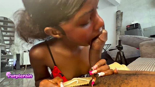 Ebony Bitch Turns Into A Pro Rider
