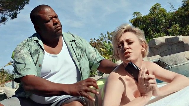 Short guy fucks busty mature black woman in FFM threesome