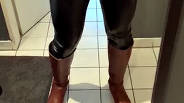 Sissy Laura is a leather nurse