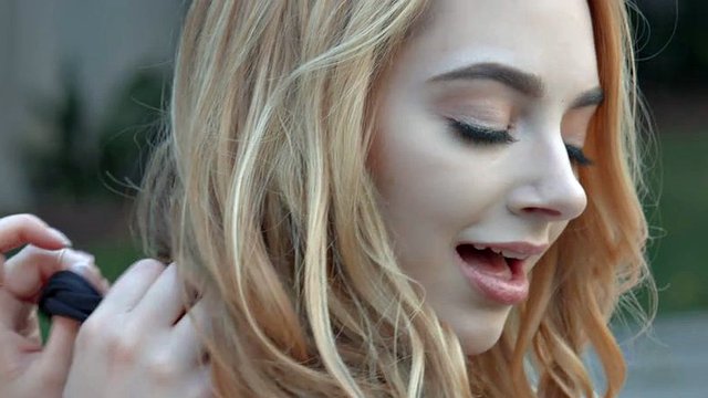 beautiful charlotte stokely gives her girlfriend a good time by the pool
