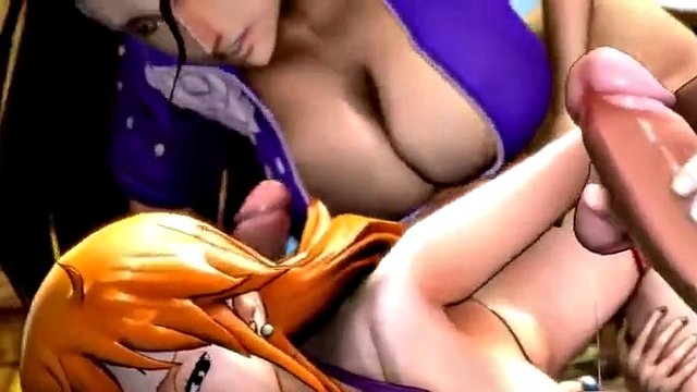 naughty big tits and big ass babes fucked deeply