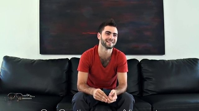 Amateur gay boy gets ass fucked on his casting
