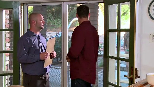 Real estate agent fucks a horny bitch all over the place