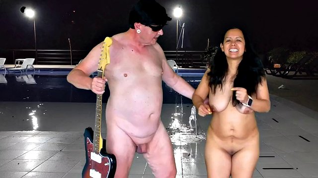 Night show in a nudist camp with Garabas and Olprom