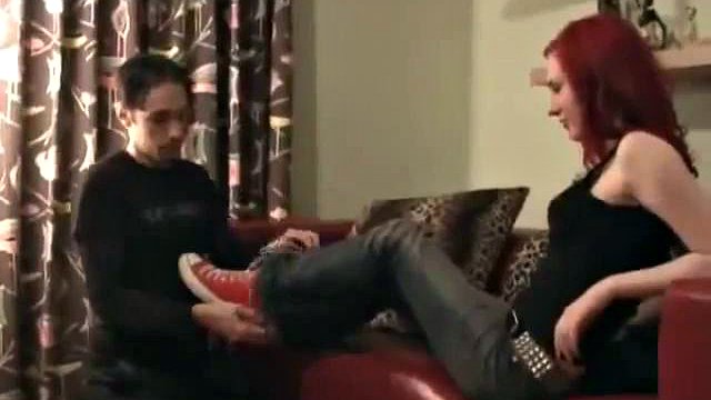 Foot worship slave
