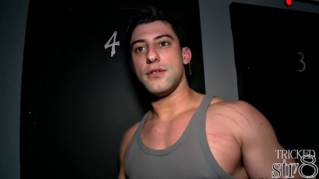 Gloryhole gay passionately sucked tricked str8 dude