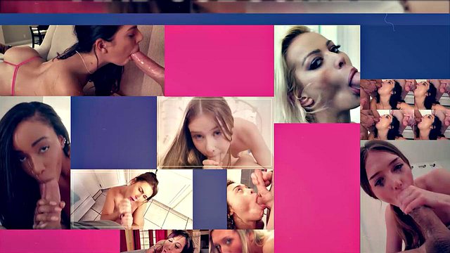 Throated - Cute Blonde Gets A Nice Upside Down Face Fuck - Cherry Kiss