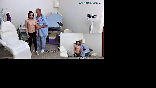 Teen patient has a gynecological exam