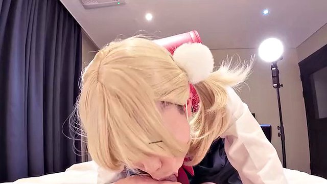 Ui Shigure, pretty Ladyboy cosplayer gets fucked, crossdresser Tgirl trans Hentai Cosplay 6