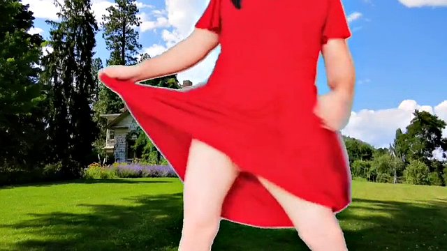 In my neighbor's garden, I dance naked when my neighbor is not at home.