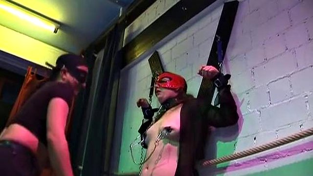 Big ass German whore assfucked in BDSM threesome