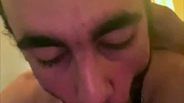 Arab whore swallows married daddy with big white cock