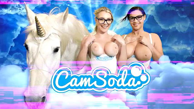 Camsoda - A hardcore randy MFF threesome fuck with hotties