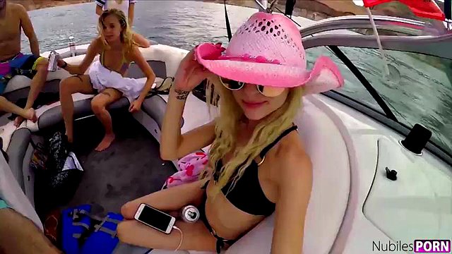 Spring Break Girls Go Wild On Lake