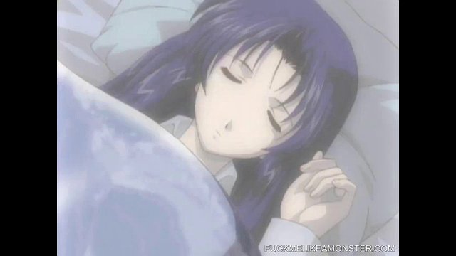 Hentai cartoon romantic couple enjoys hardcore sex