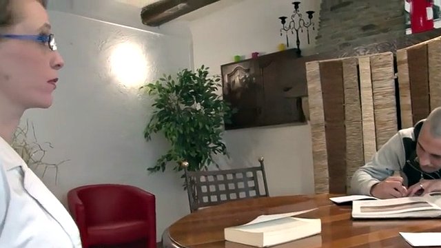 slim french milf teacher angie in stockings