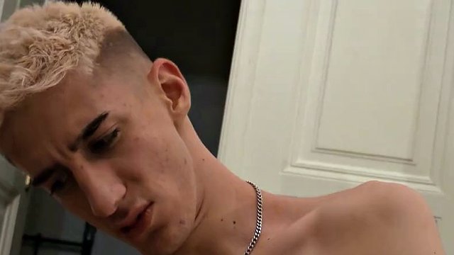BIGSTR - Blonde Twink Shows Off His Enormous Cock For Money, Then Offers His Tight Hole For A Pounding