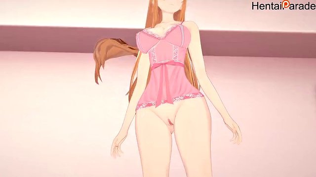 Pieprzenie Asuny aż do wytrysku w środku SAO Hentai bez cenzury