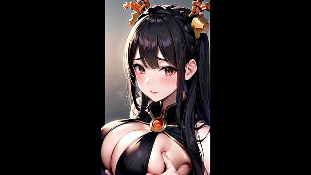 Colección de tetas grandes de arte hentai generado por IA