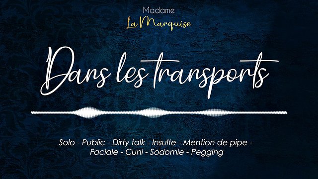 Teased in public by a French girl masturbating - French Audio porn