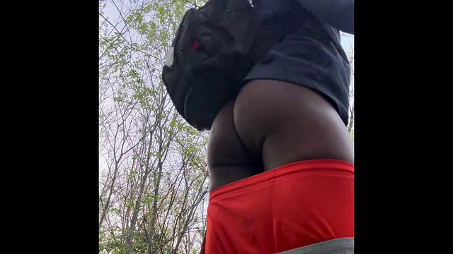 Dildo Play 5: Outdoor compilation of ass and piss play while using a 9 inch BBC mechanical cock