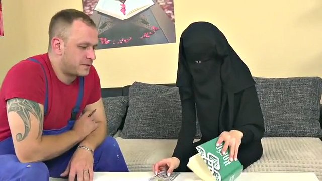 contractor fucks Muslim bitch as compensation