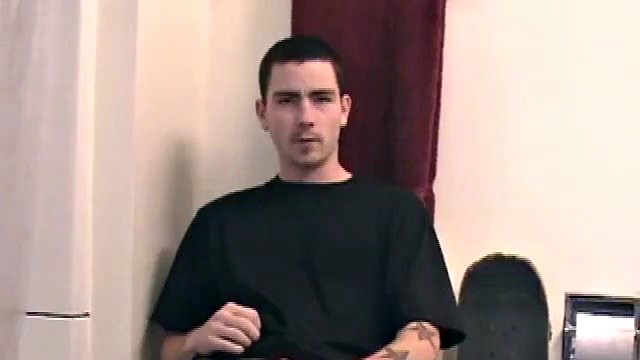 Dan grabs the lube and gets ready to pound in the bathroom. After working a stiff one, he strokes his cock with determination, until he squirts hot, fresh cum all over his stomach and chest.