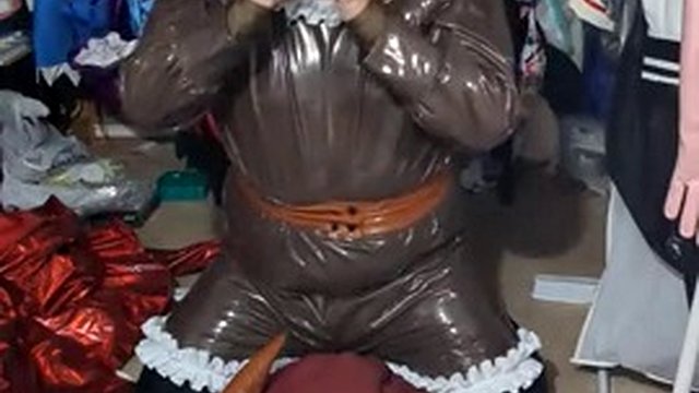 Desperate Full Diaper Brown PVC Eevee Sissy Maid Breathplay Hump Inflatable Tail