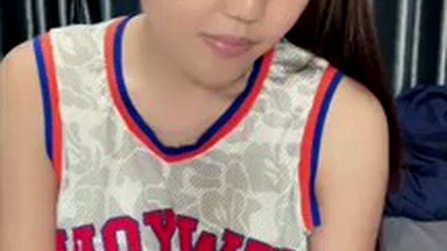 Asian webcam girl shows off her tits during a session