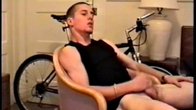 Adam strips down to reveal his toned skater body and leans back for a much needed jerk. He wraps his fist around his limp flesh and with a few punches and ass Adam pushes himself to full hard.