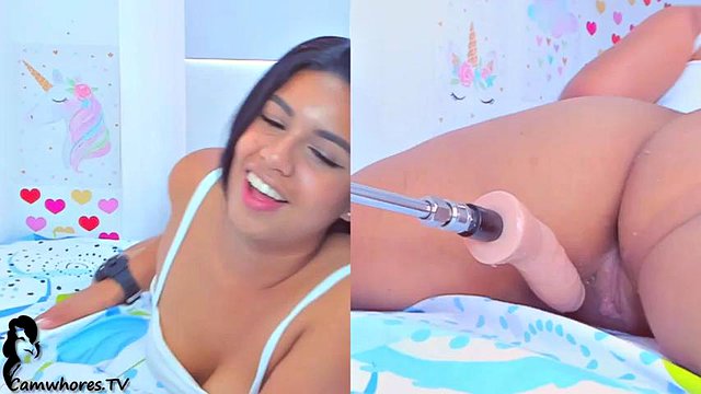 Latina dildo machine 1: Amateur, Brunette & Pov Porn